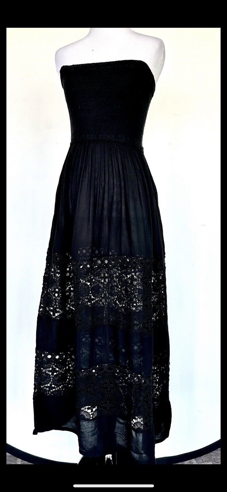Chelsea 28 Farrah Smocked Strapless Cover Up Dress XXS