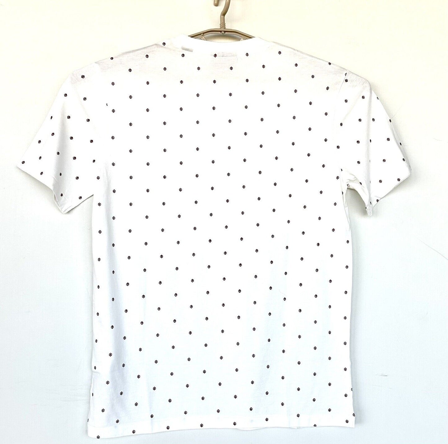 Scotch And Soda Men Diamond Print Tee Shirt White Red Black Price $45 L