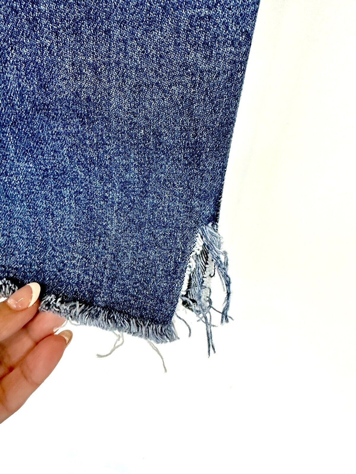 3x1 Womens NWT Size 24 Blue Raw Edge Shelter Slim High Rise Jeans Retail $285