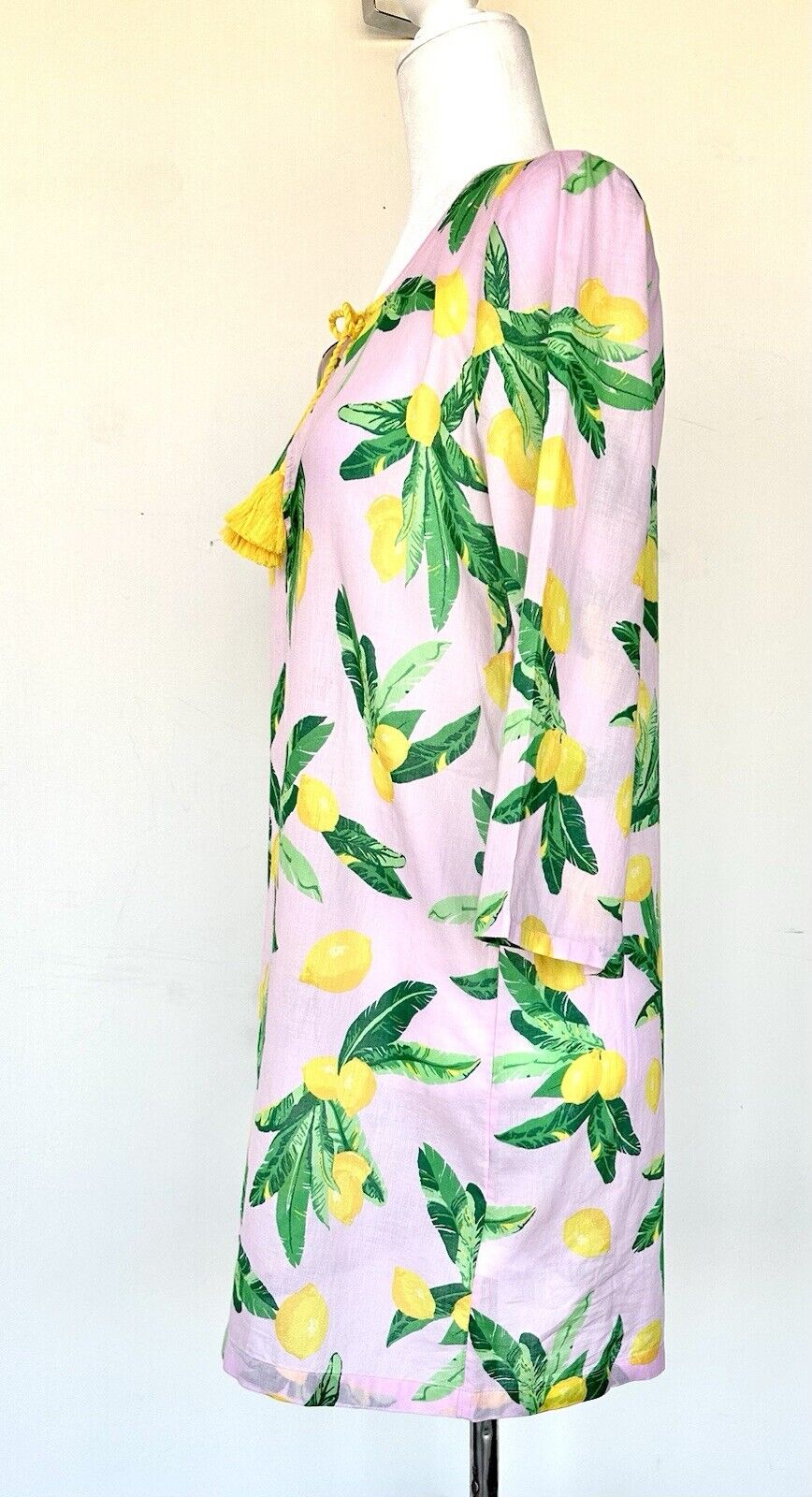 J Crew Cotton Cover Up Lemon Design Retail $89.50 XXS