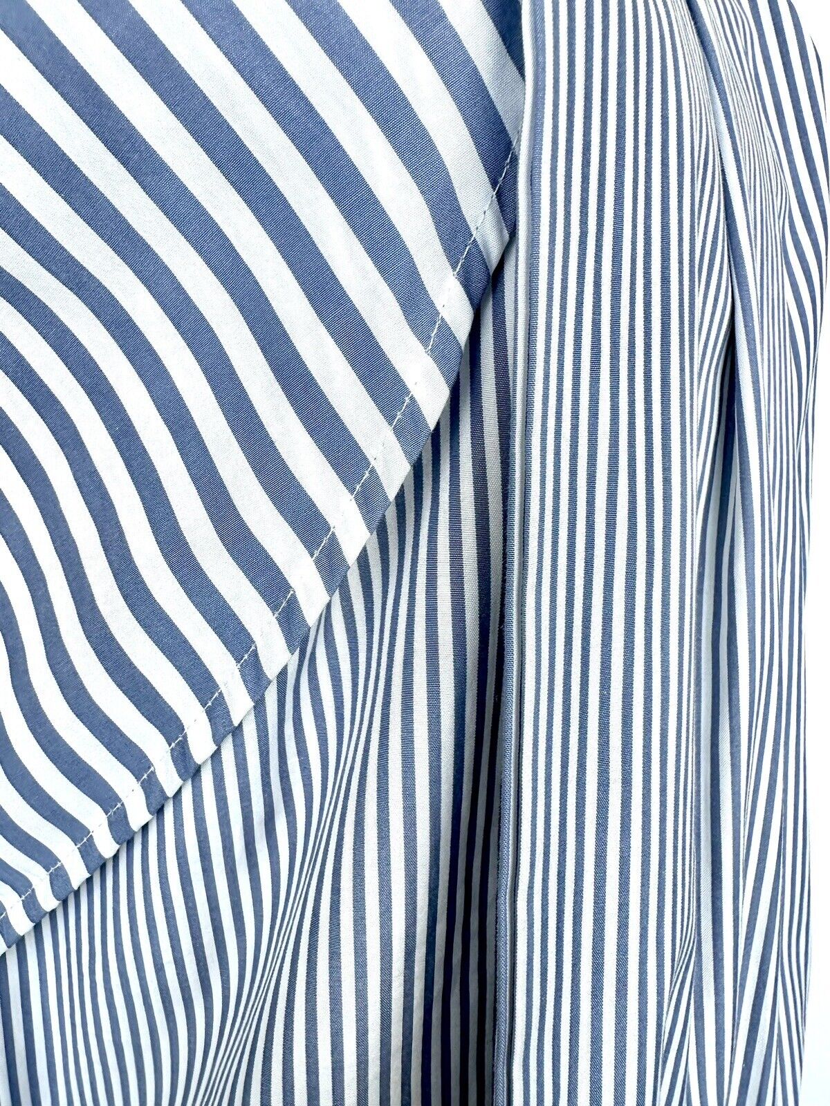 Max Mara Weekend Baleari Stripe Dress Embroidery Scarf Detail Retail $325 Sz 8