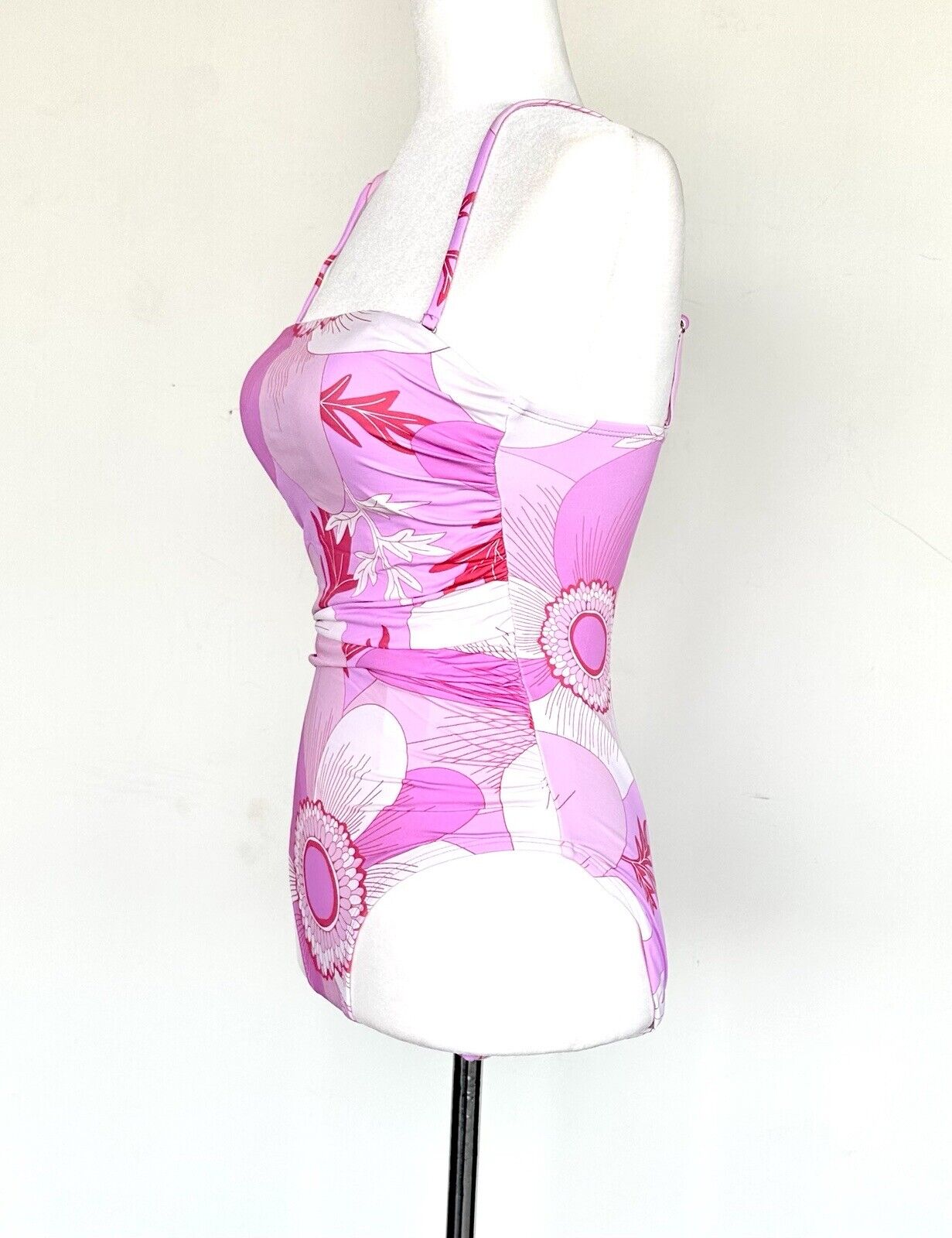 J Marie Maisie Swimsuit Sea Pink White Design Retails $124 Size S