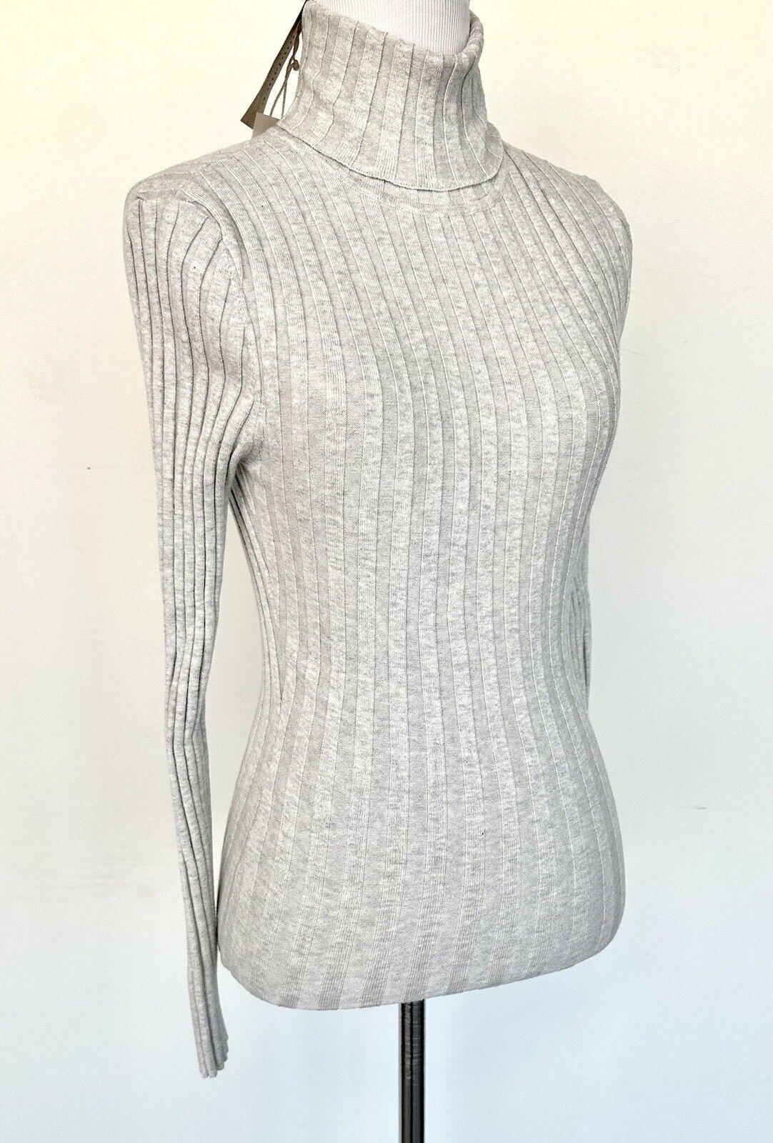 Sundance Legends Turtleneck Sweater Retail $88 PXXS Heather Gray NWT