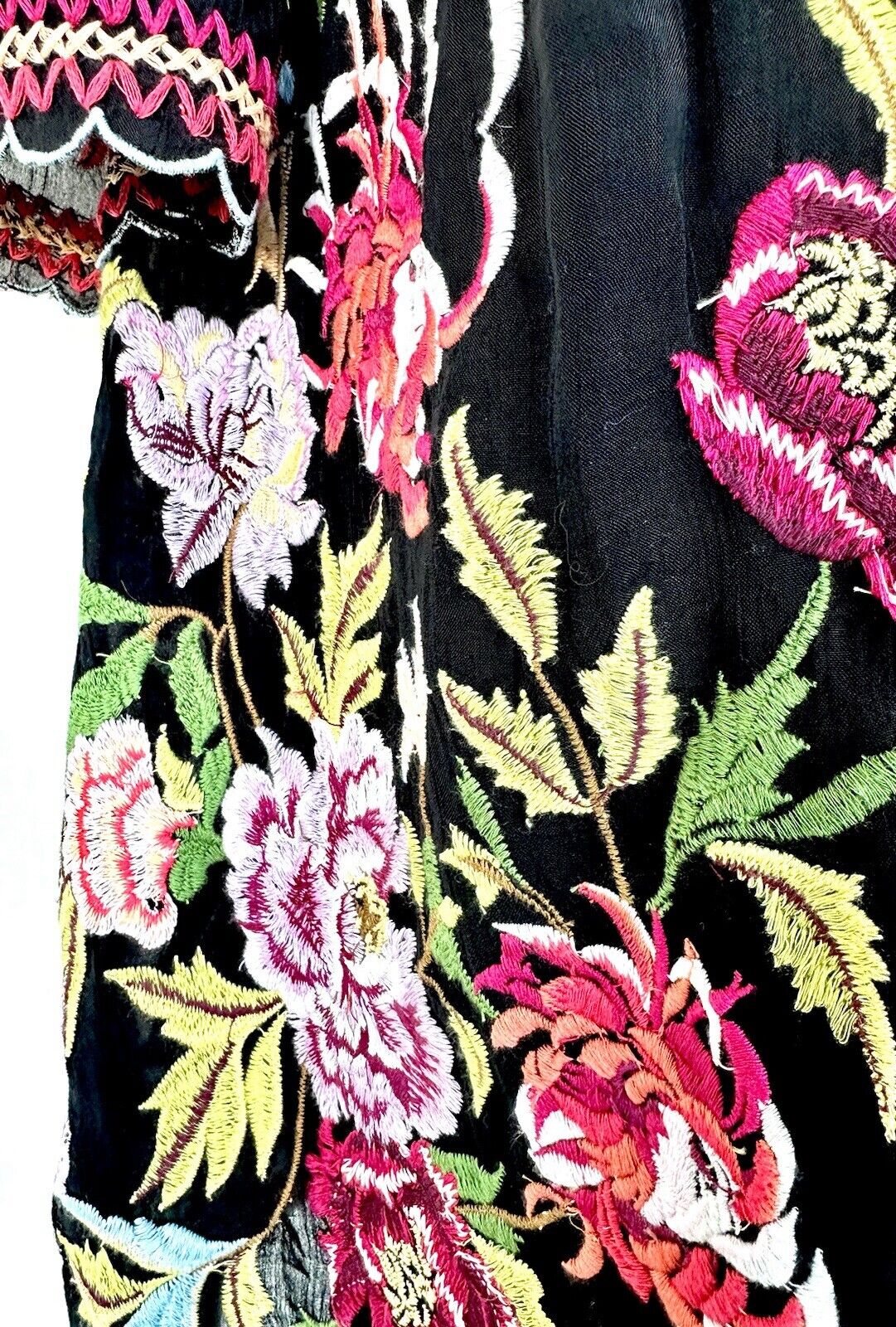 Sundance Embroidered Keiko Blooms Dress Size XS New With Defects Retail $149.98