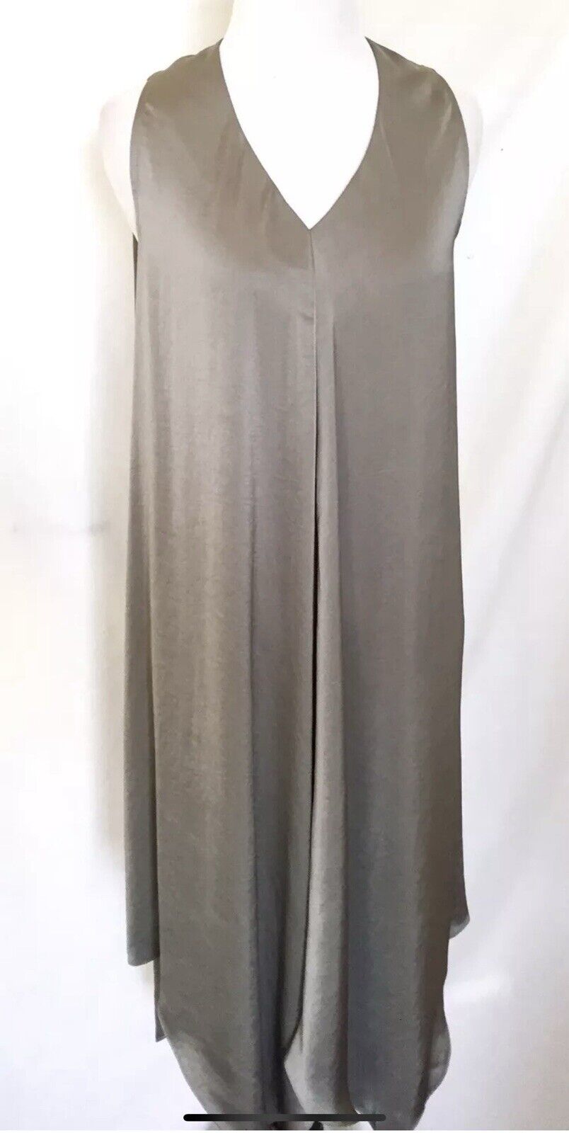 AllSaints Blaze Steel Grey Silky Dress.Retail $308 Price $125All Saints Size 0