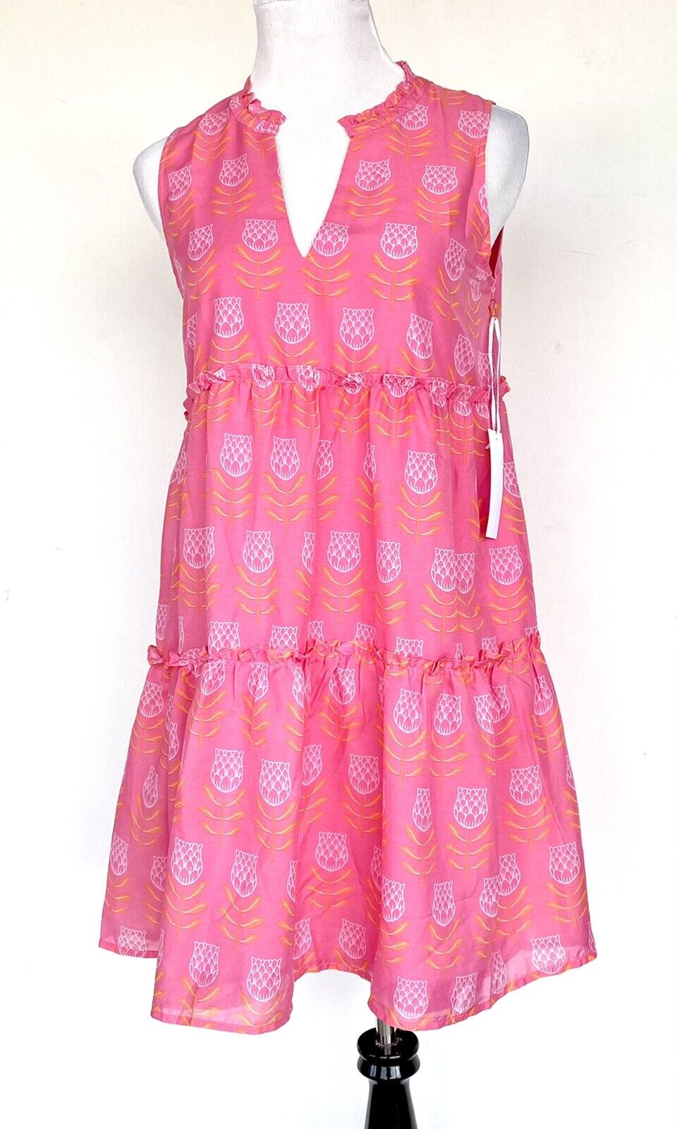 J Marie The Maeve Tiered Sleeveless Dress size M Retail $110 Price $69 NWT
