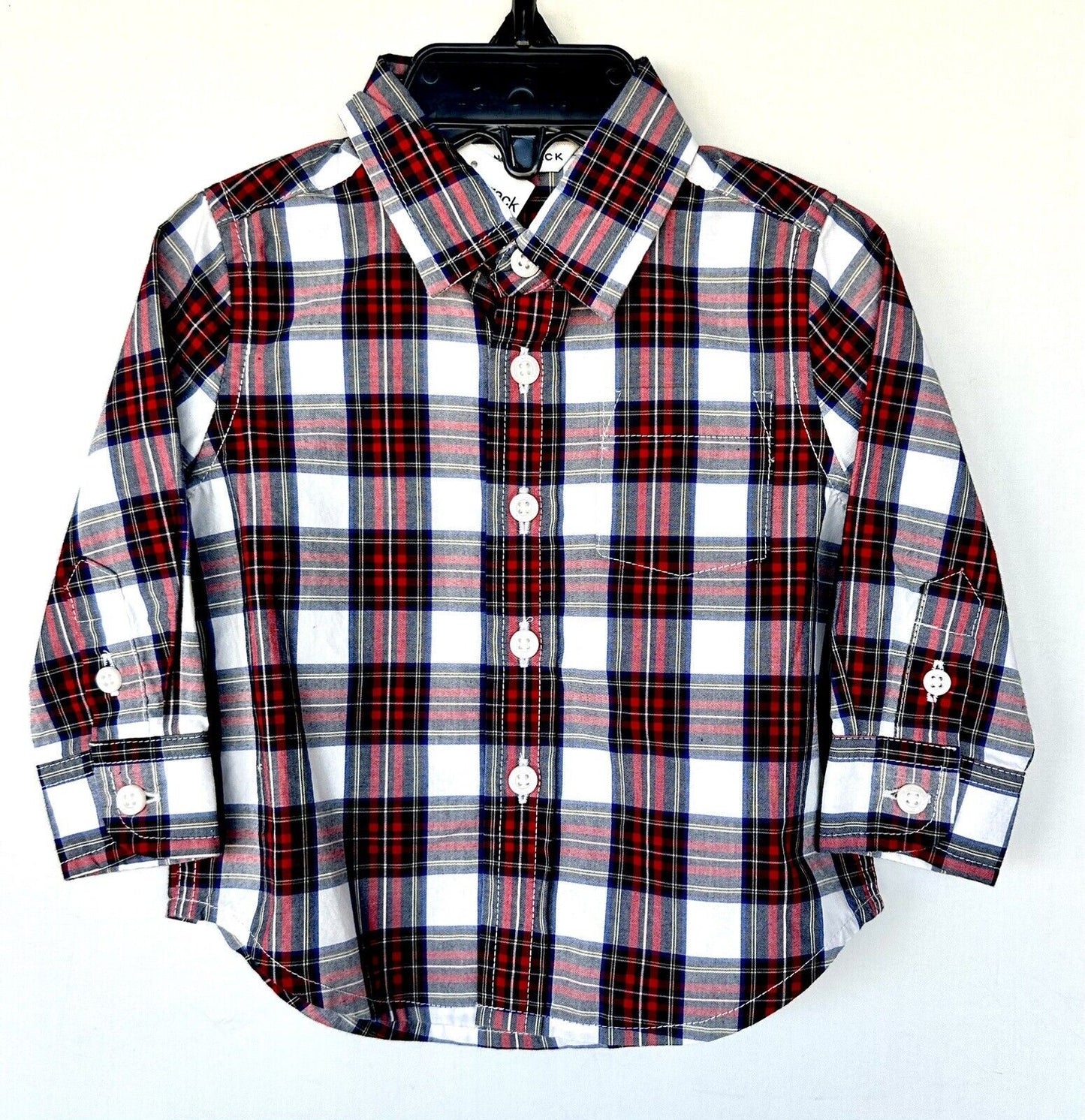 Janie And Jack Plaid LS Shirt Age 3-6 Month Retail $35 Price $25