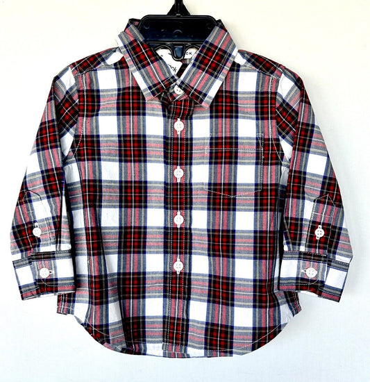 Janie And Jack Plaid LS Shirt Age 3-6 Month Retail $35 Price $25