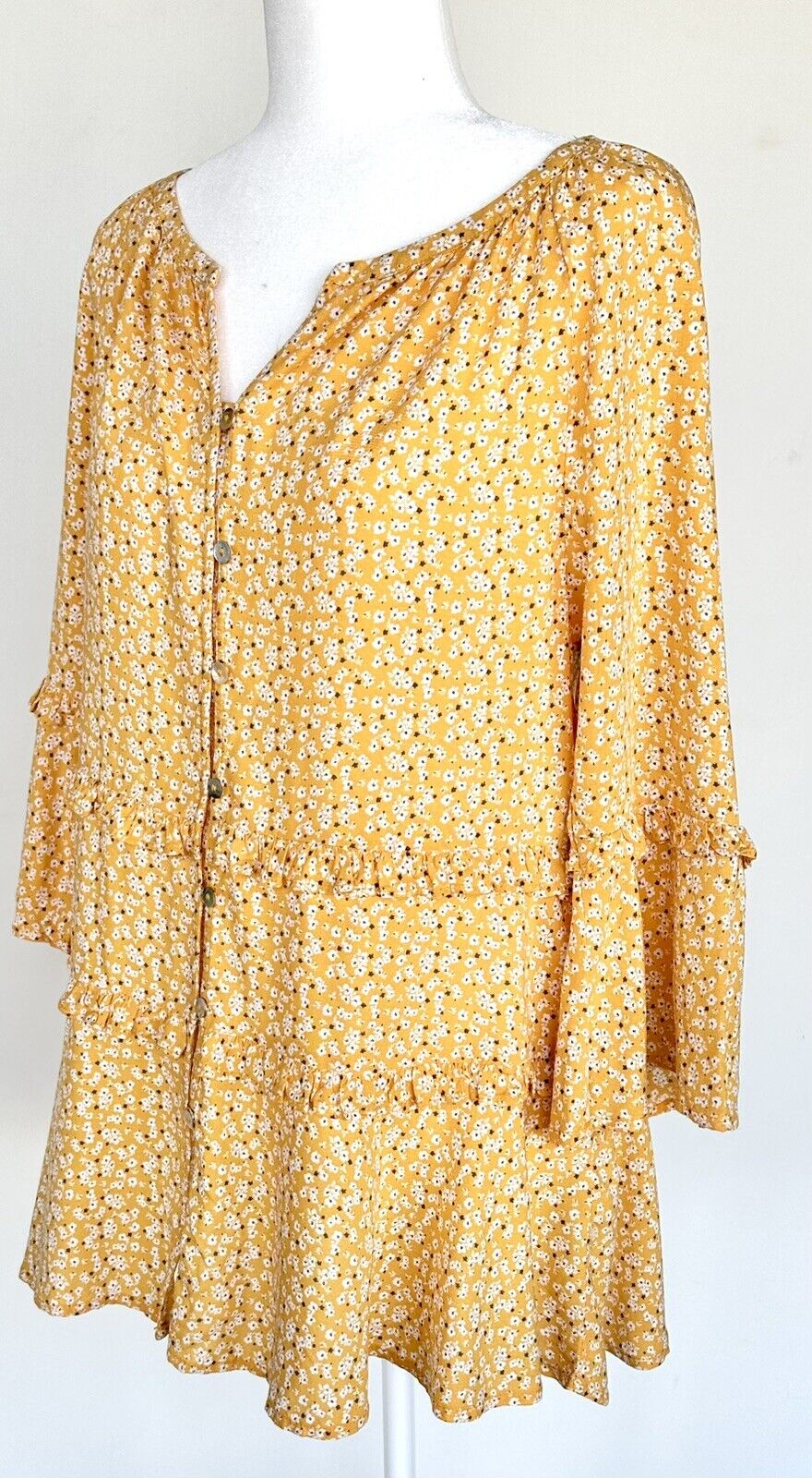 Beach Lunch Lounge Top Long Sleeve XS Retail $78 Price $45 Suella Boho