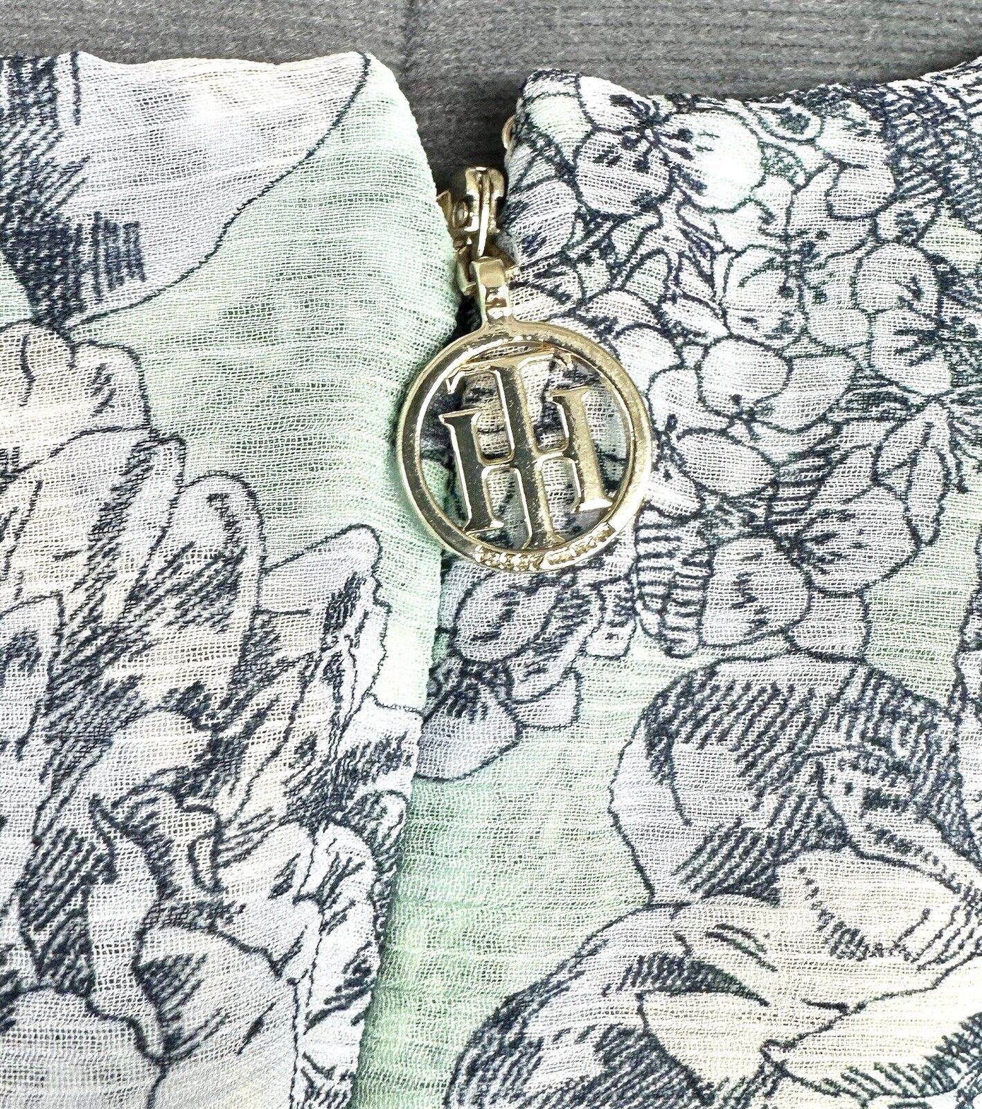 Tommy Hilfiger Aqua & Blue Floral Chiffon Midi Dress Retails $139 18W NWT