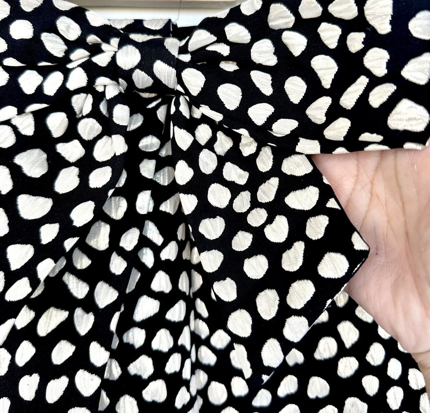 J Crew Metallic Gold And Black Mini Wrap Skirt Jaquard NWT Retail $80 Size 14