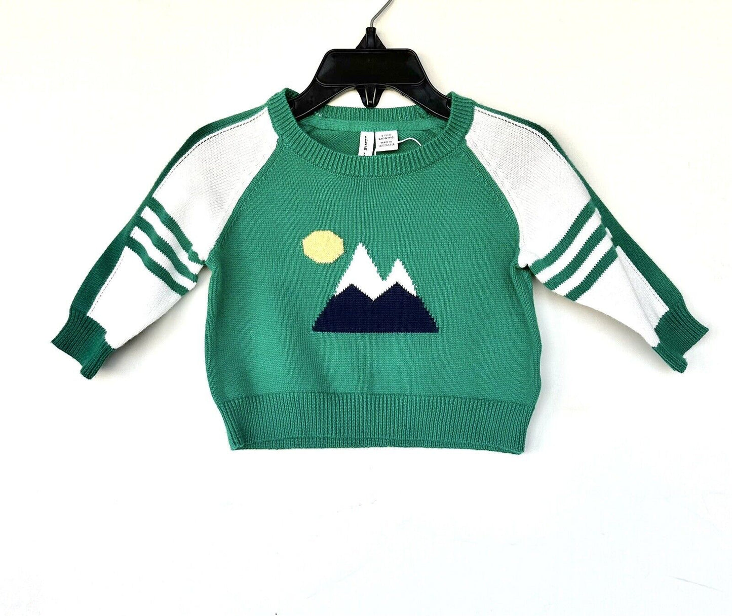 Janie And Jack Green Landscape Sweater Age 3-6 M Retail $49 Price $29 NWT