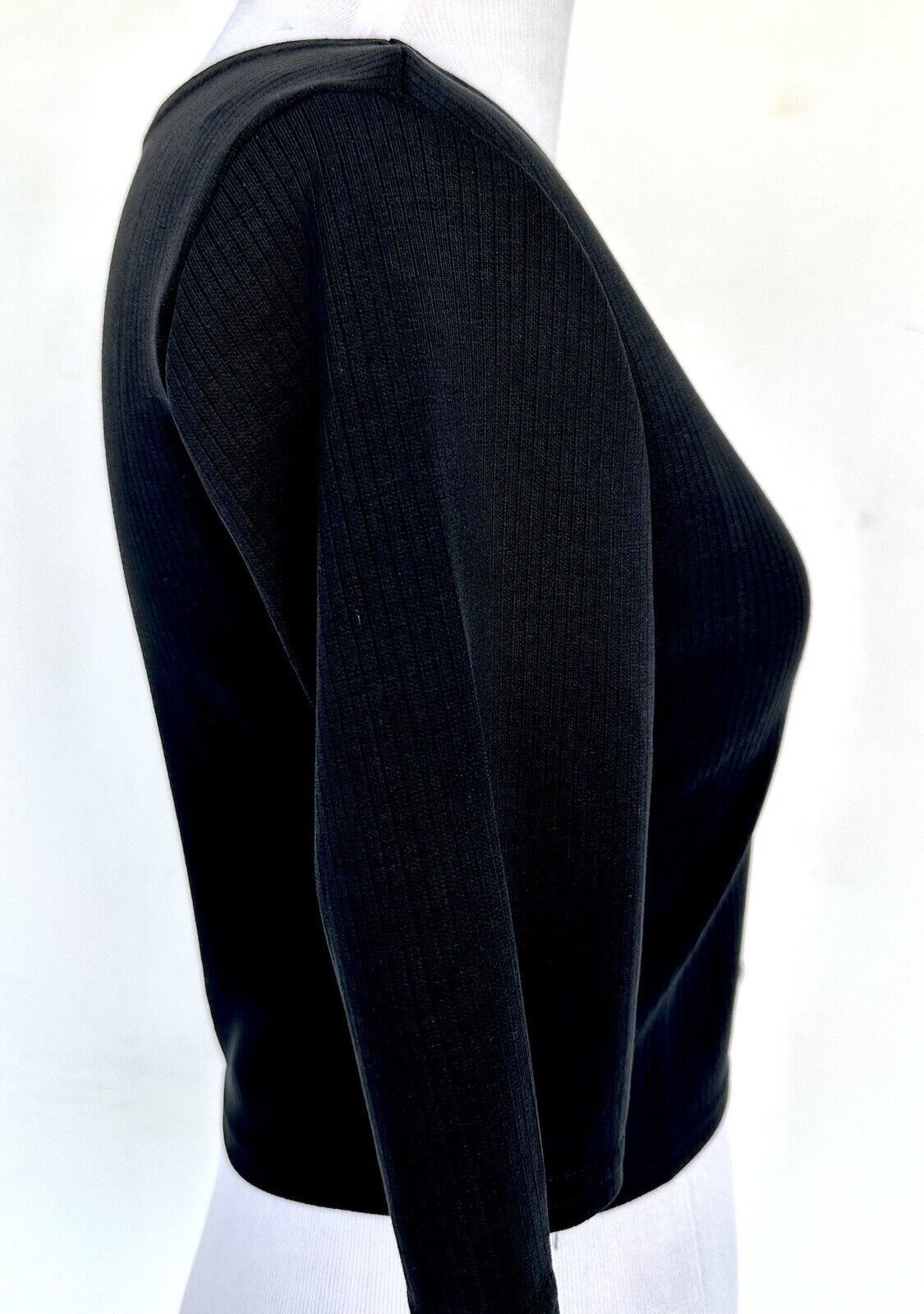 BB Dakota Black Rib Crop Top Retail $49 Price $29 Small NWT