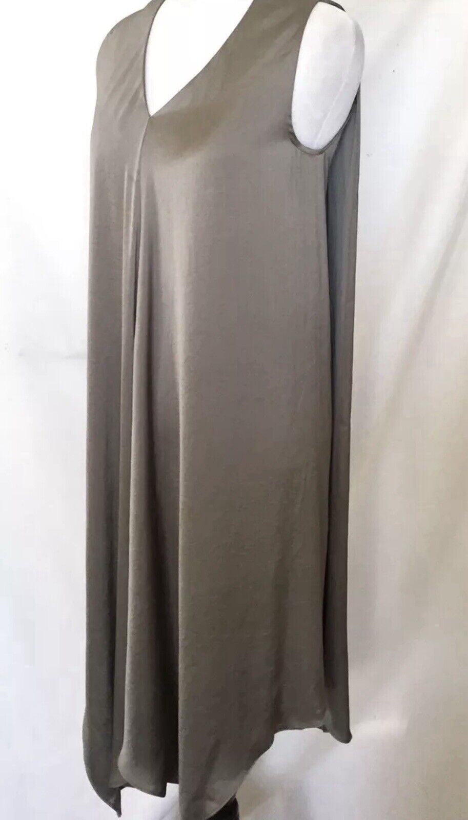 AllSaints Blaze Steel Grey Silky Dress.Retail $308 Price $125All Saints Size 0