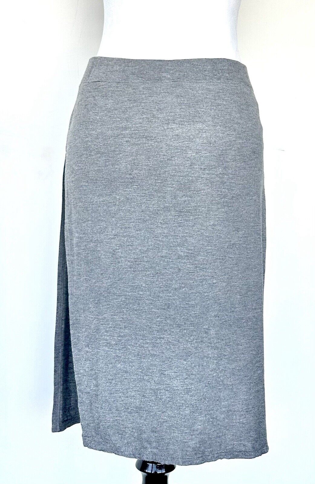 Mono B Skirt Gray Side Split With Second Skirt underneath Medium NEW