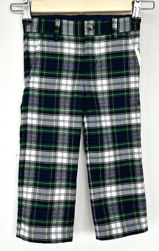 Janie And Jack Tartan Plaid Formal Pants Retails $59 New With Tags Age 2