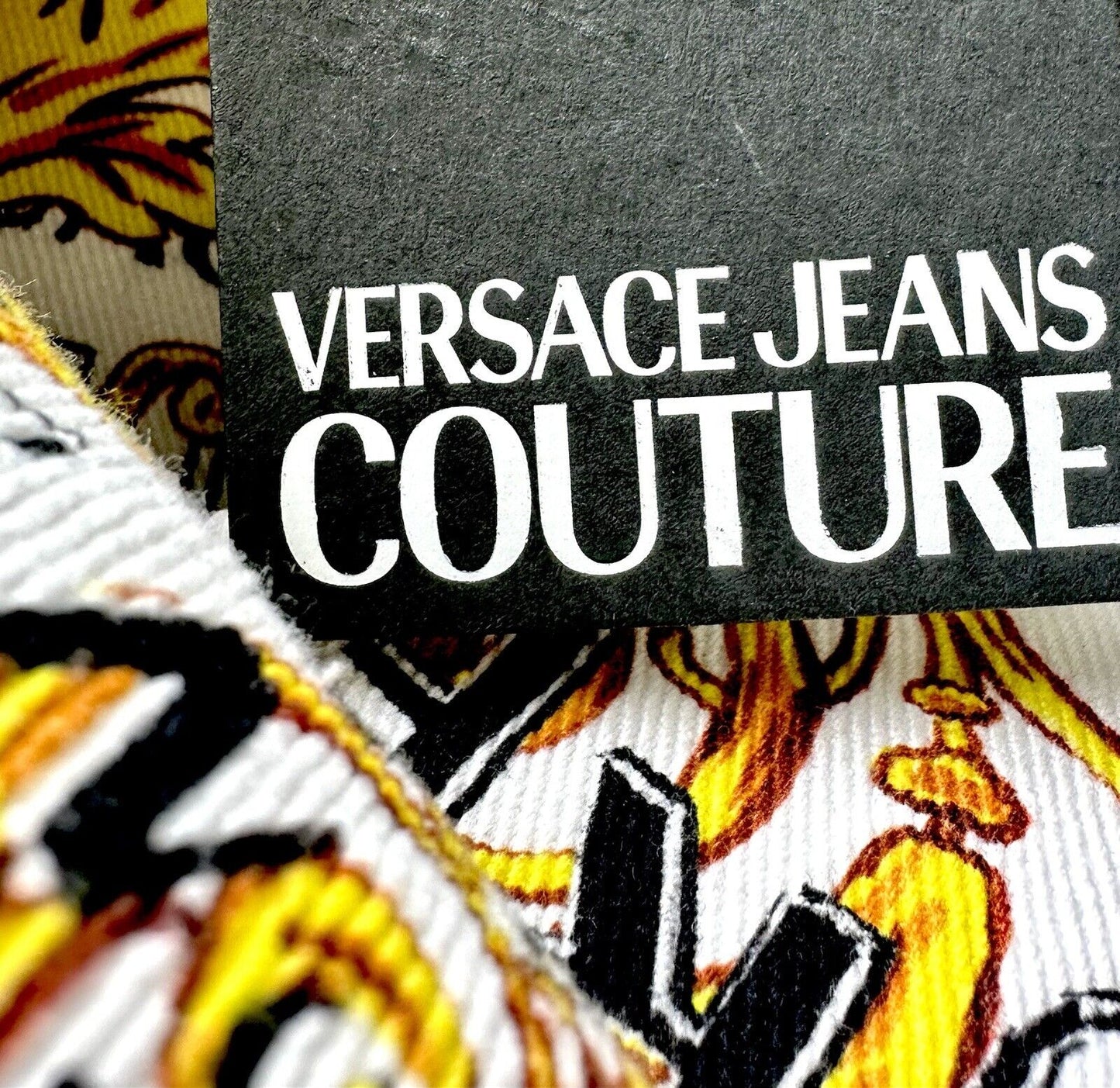 Versace Mini Shift Printed Logo Dress Sleeveless Retails $450 NWT XS US 38 IT