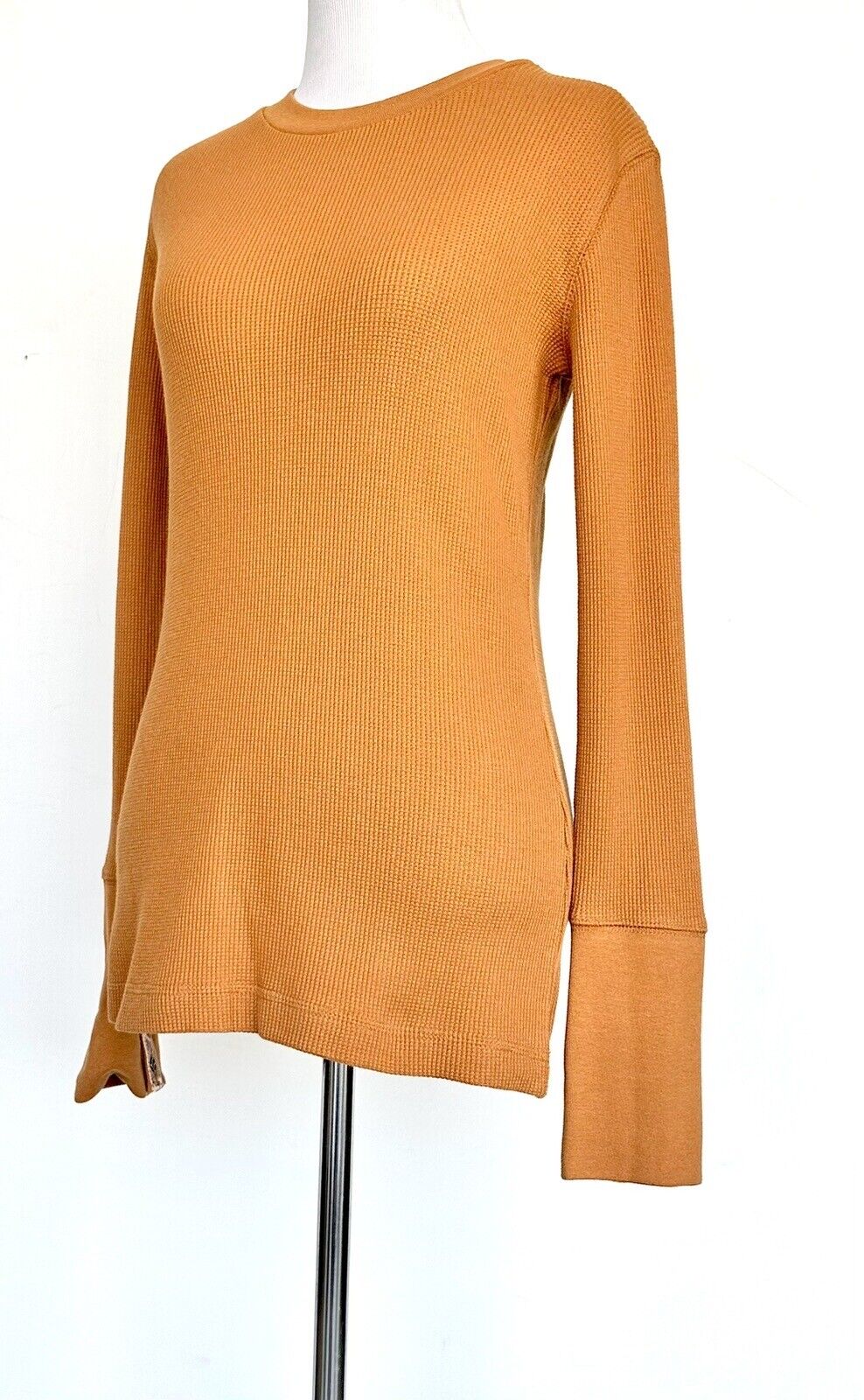 Sundance Velvet Trim Sleeve Crew Top. Retails $62 Price $42 NWT Size XS