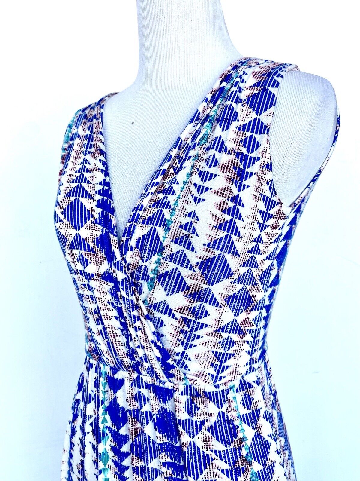 Renee C Boho Print Stretch Maxi Dress XSmall Price $49