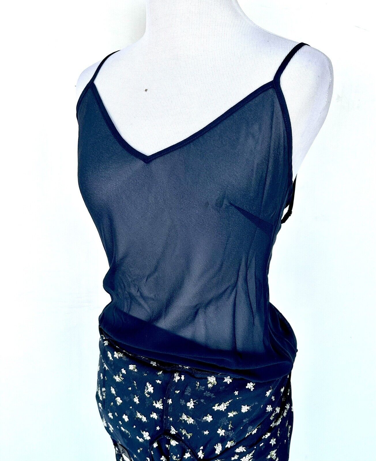 Rag & Bone Tamar Dress Size 2 Black Floral Semi Sheer Retail $550 Price $169