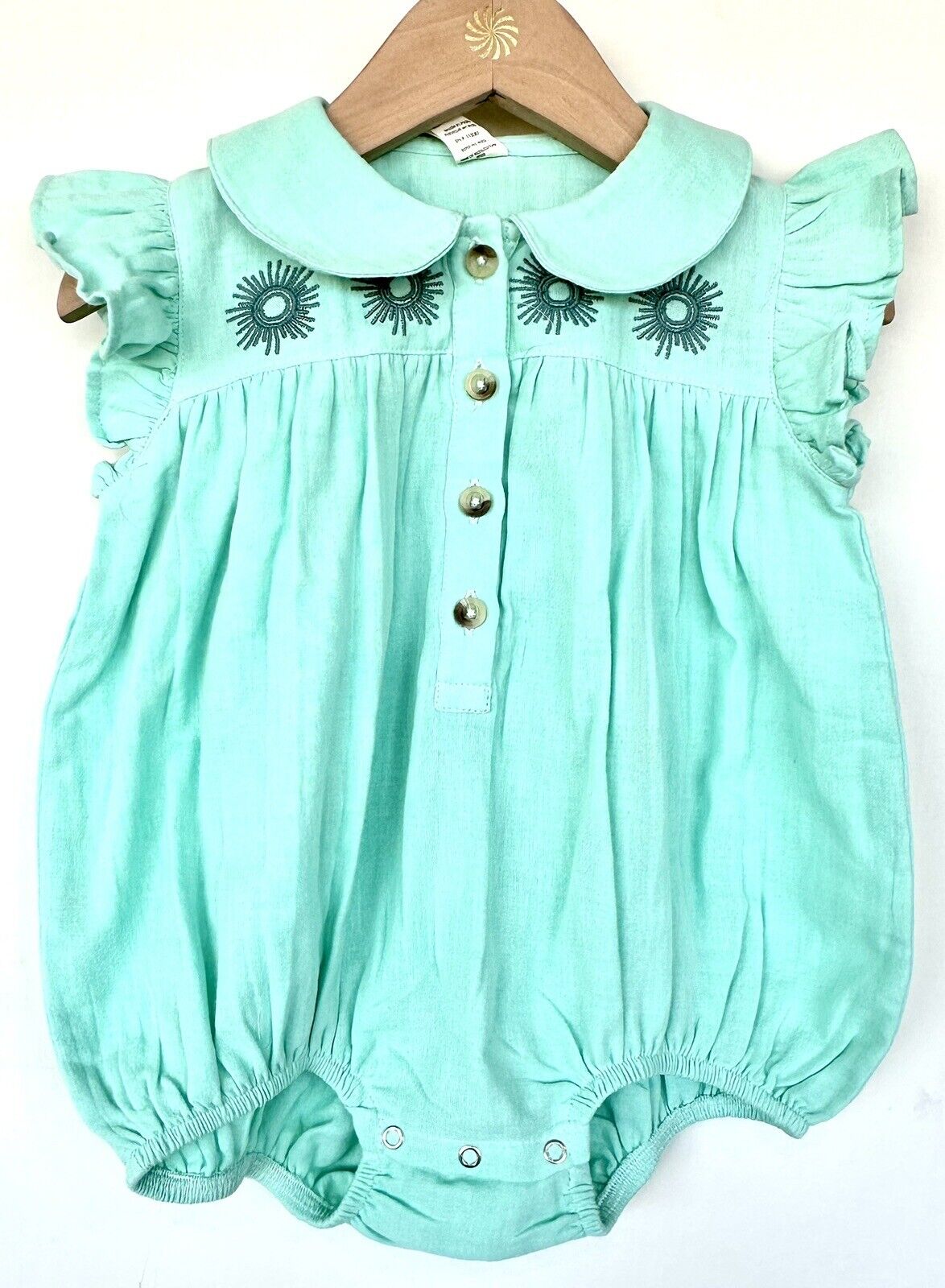Kate Quinn Embroidered Bubble Organic Cotton Gauze. Price $24 18-24 M New