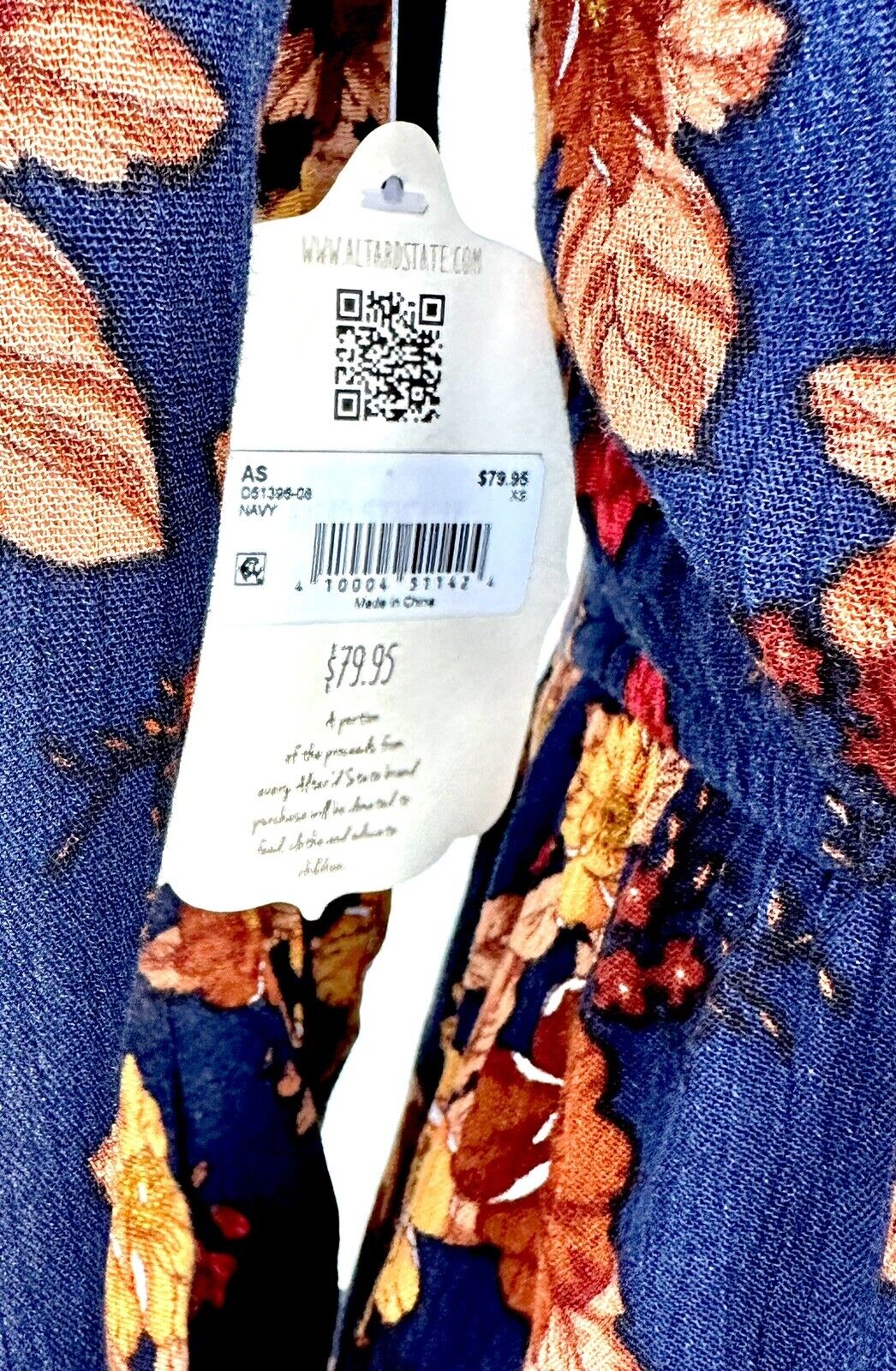 Alter’d State Tiered Dress Smocked Back Ruched Front Retails $79.99 Price $55 XS