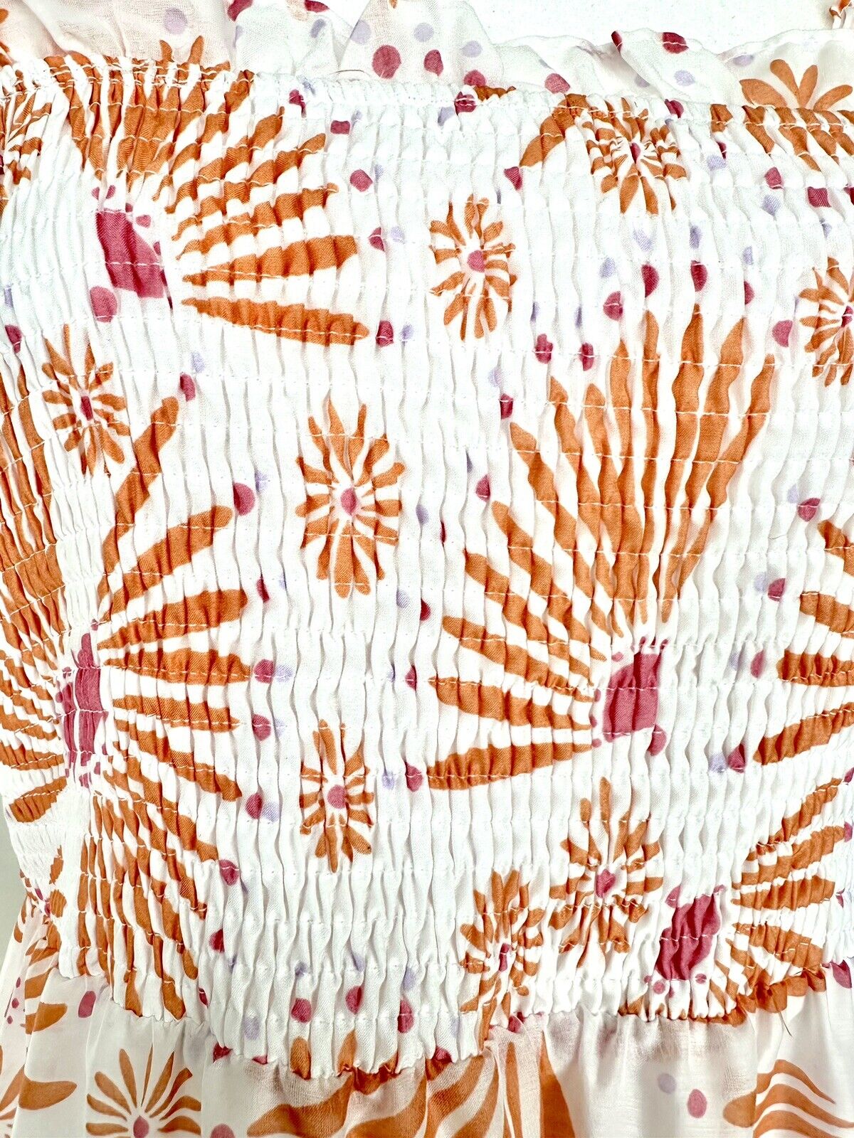 J Marie Tati Tiered Midi Dress size L Retail $162 Flutter Strap NWT