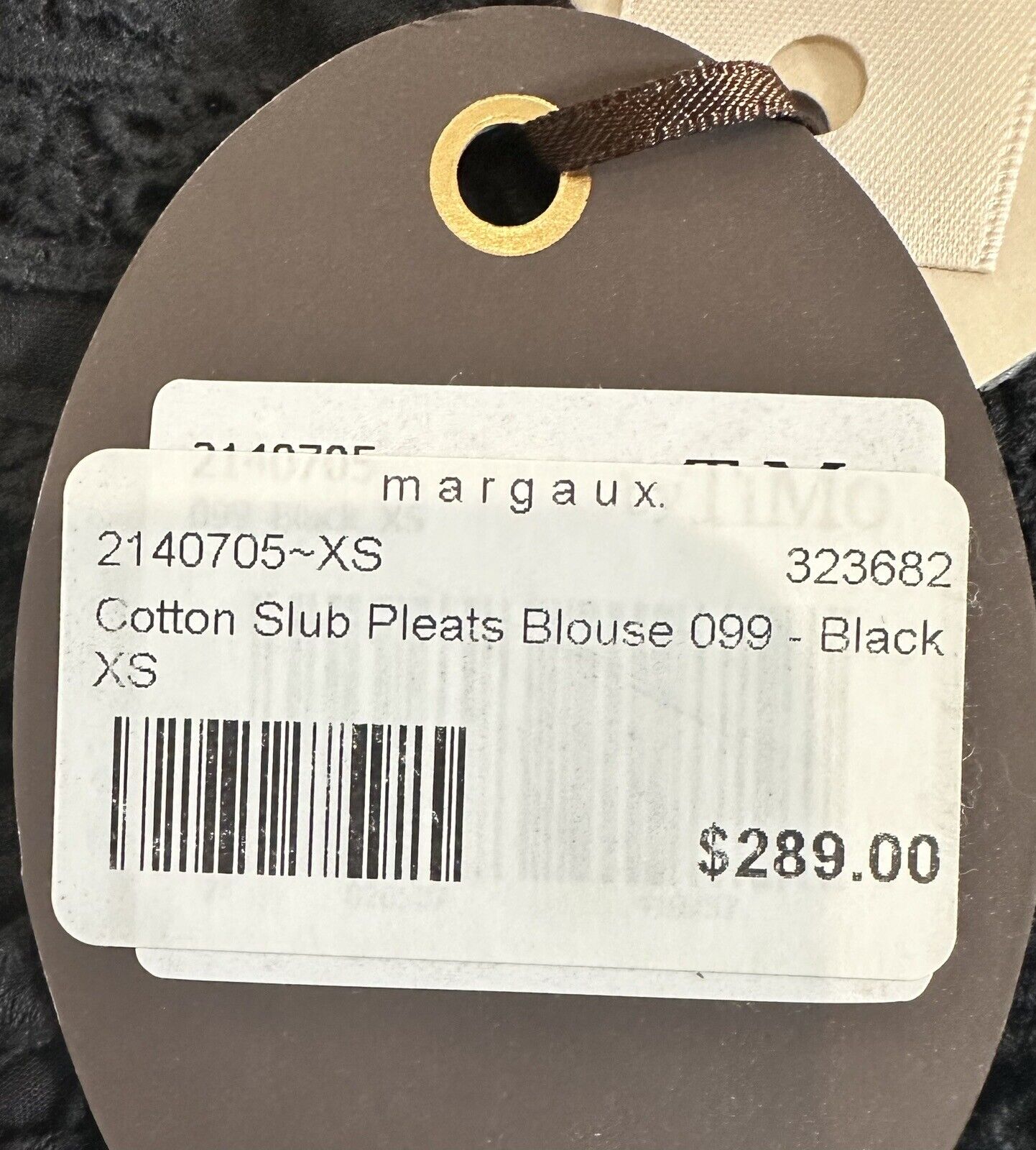 By Timo Black High Neck Margaux Victorian Style Blouse Retails $289 XS