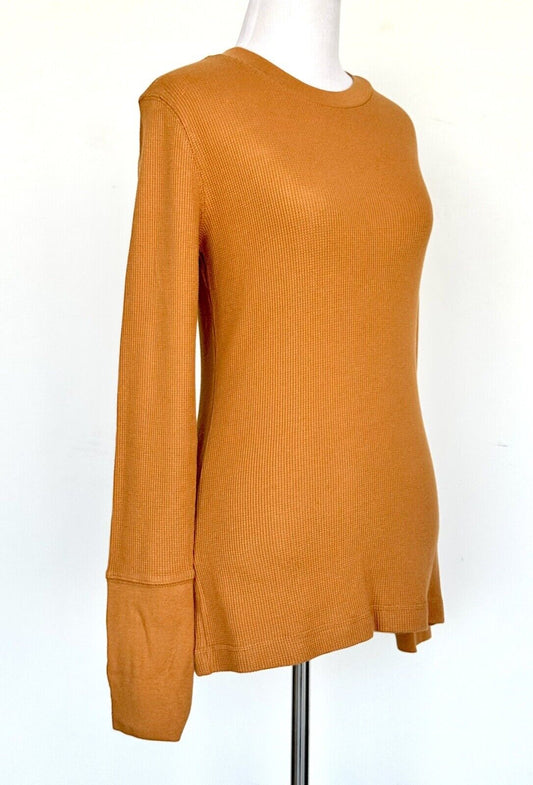 Sundance Velvet Trim Sleeve Crew Top. Retails $62 Price $42 NWT Size XS