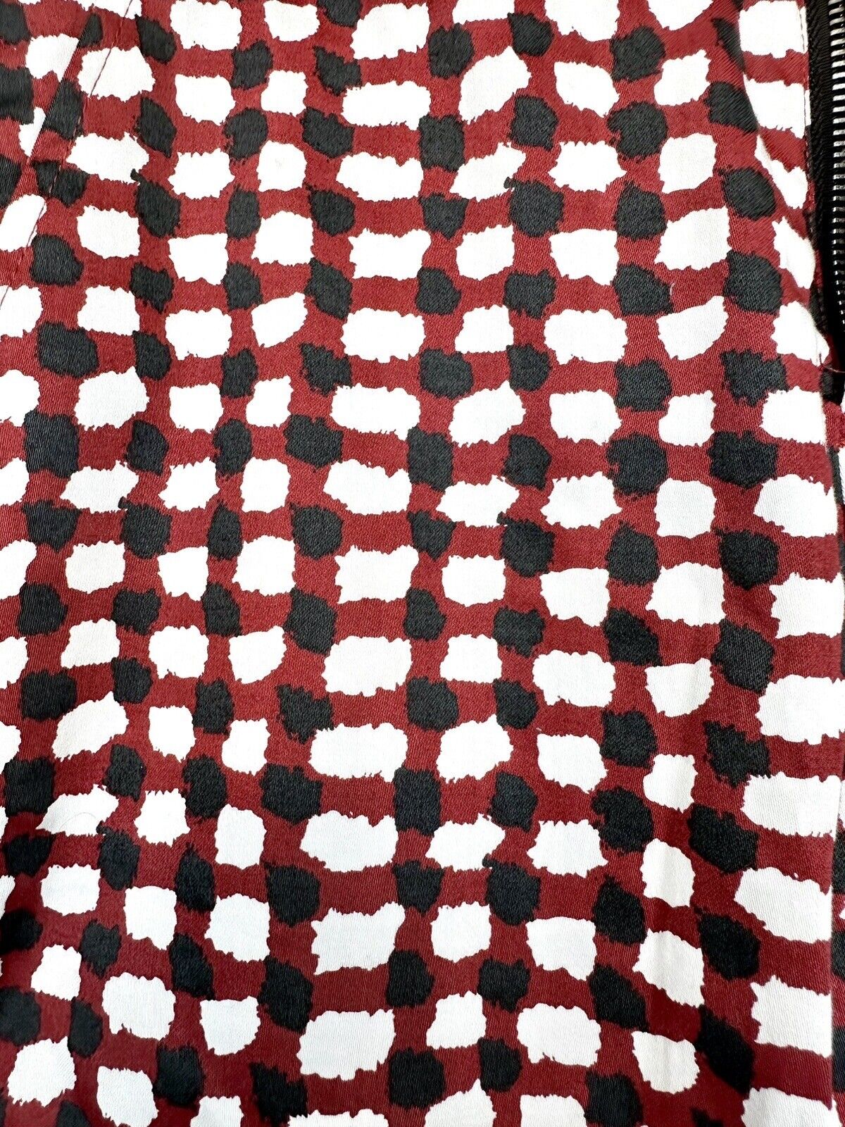 MKT Studio Burgundy Print Ankle Pants Size 34 US 0 Retail $190 NWT
