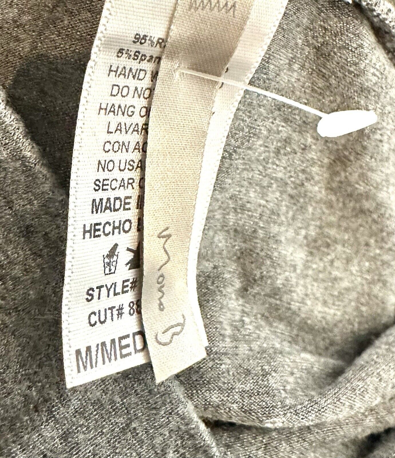 Mono B Skirt Gray Side Split With Second Skirt underneath Medium NEW