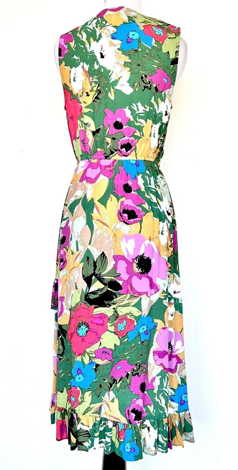 Anthropologie Plenty By Tracey Reese Ruffle Wrap Dress Retail $158 Price $84