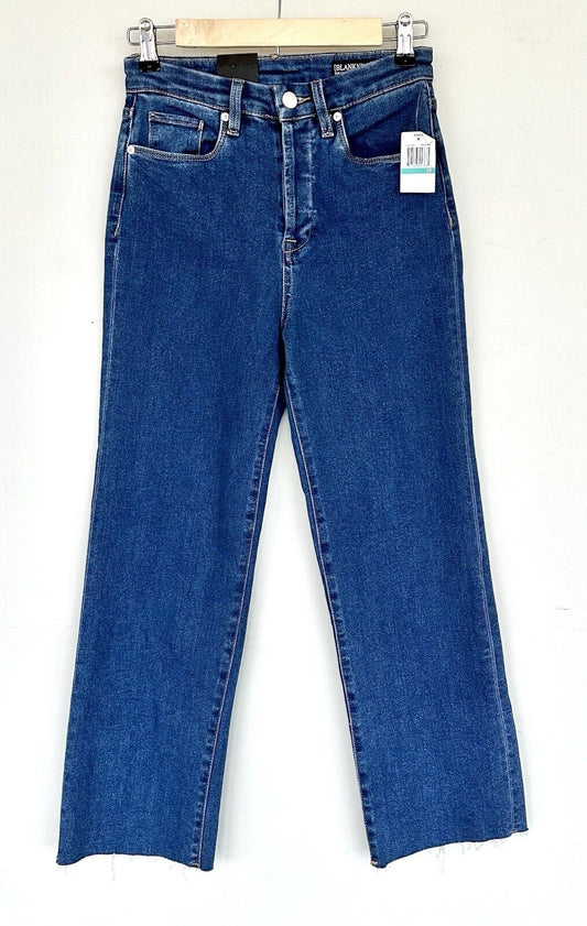 Blank NYC The Baxter High Waist Ribcage Straight Leg Jeans Retail $88 Size 25