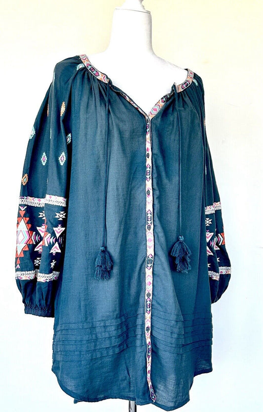 Sundance Sun And Sand Embroidered Cover Up Dress Retail $148 Size XS