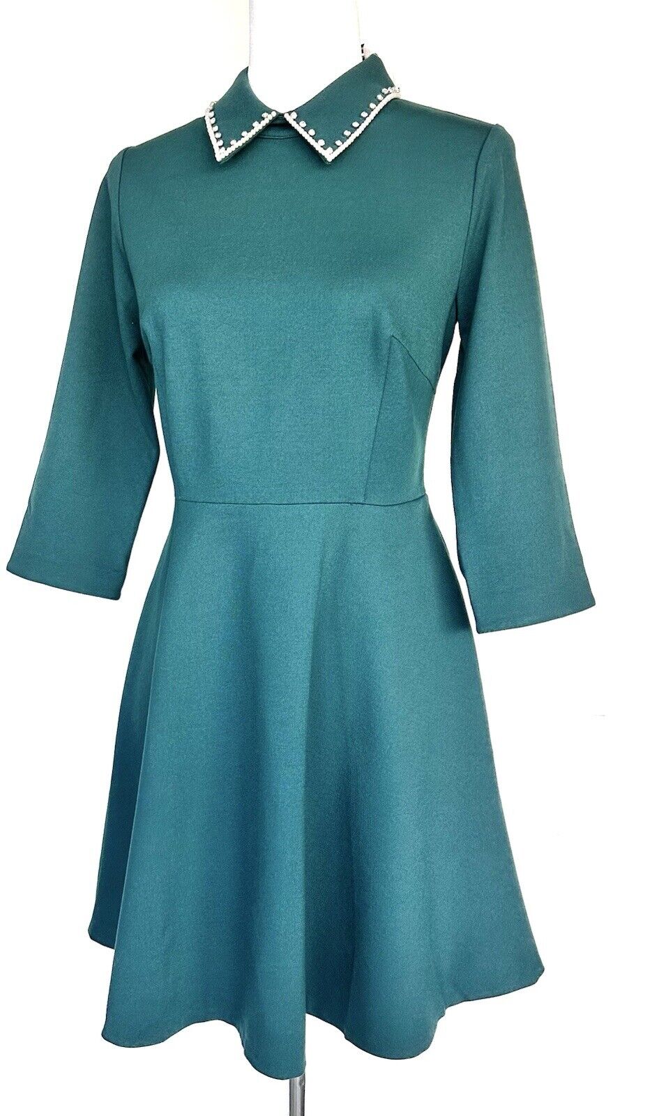 Kate Spade Green Diamanté Collar Dress. NWT Retail $299 Price $132 Size M