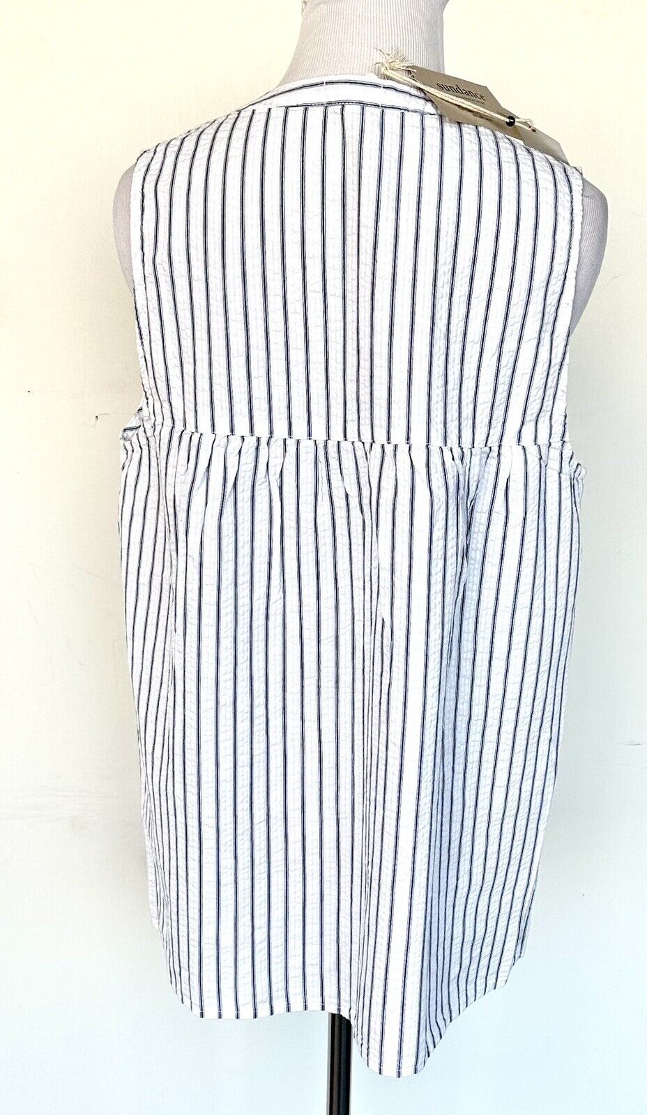 Sundance Dylan Rendezvous Sleeveless Striped Top Retail $88 Size Small