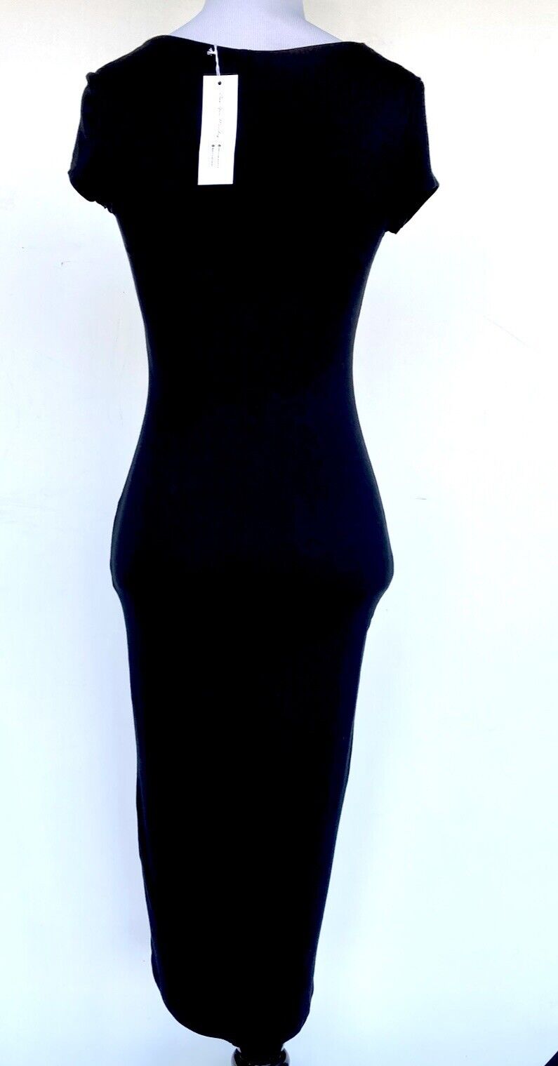 NWT Anthropologie See You Monday Stretch Scoop Neck Midi Dress Size S Price $39