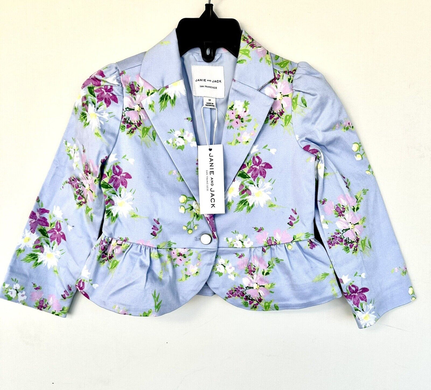 Janie And Jack Floral Peplum Baby Girls Jacket Age 2 Retails $64 New