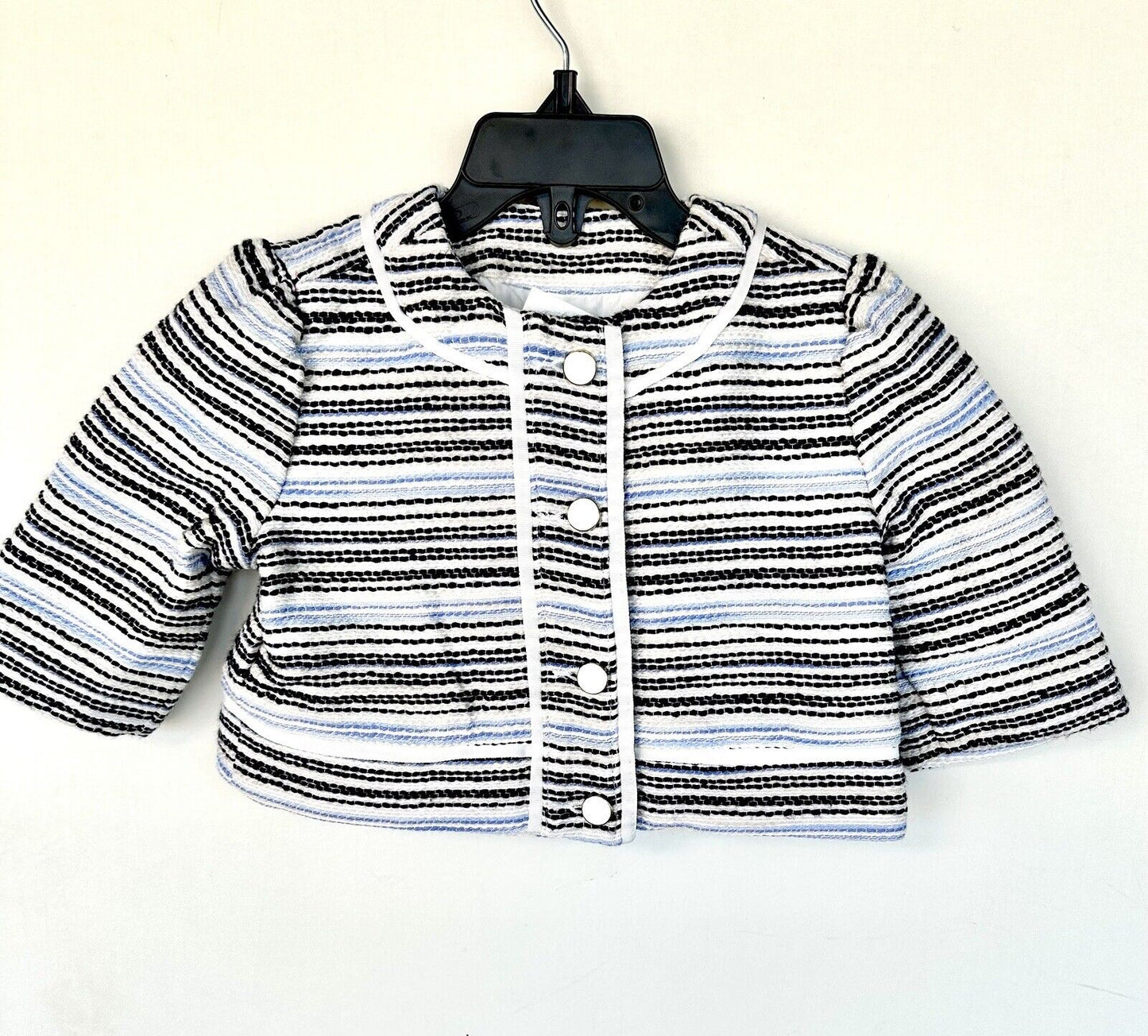 Janie and Jack Stitched Striped Jacket With Ribbon Detail. 18-24 M Retails $69