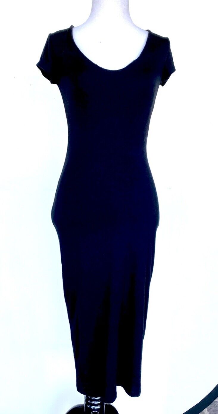 NWT Anthropologie See You Monday Stretch Scoop Neck Midi Dress Size S Price $39