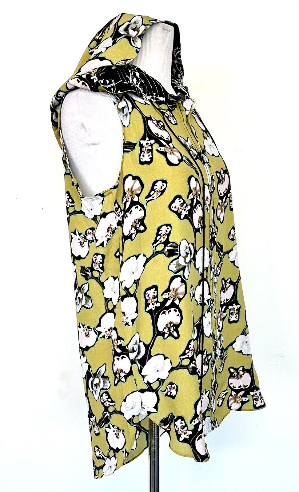 Dorothee Shaumacher Silk Mix Hoody Daydream Meadow Blouse Retail $317 Size 3 (M)