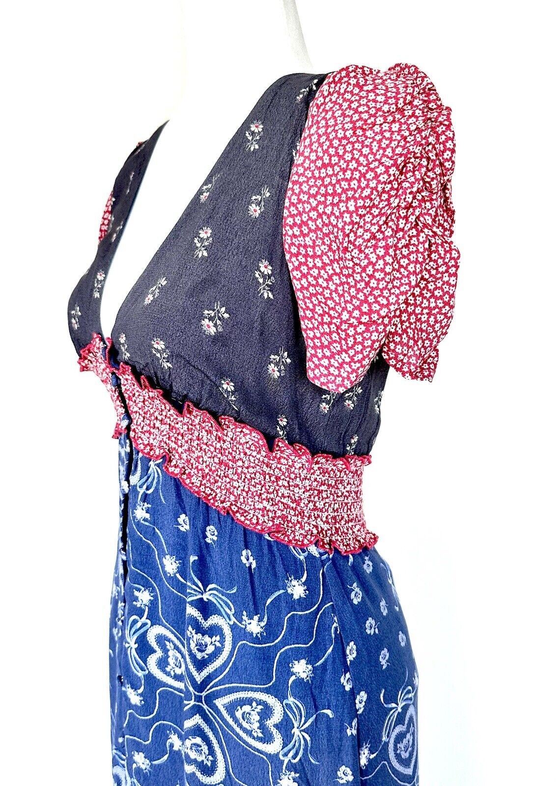 Kimchi Blue By Urban Outfitters Smocked Waist Dress Retail $79 Size S NWT