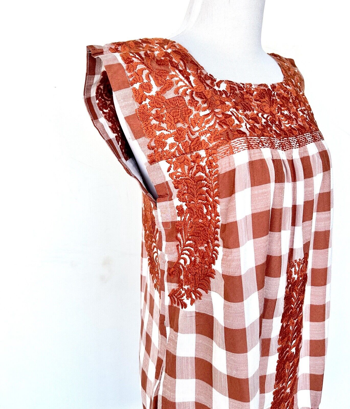 J Marie embroidered Stockton Dress size XS Retail $114 Check Plaid