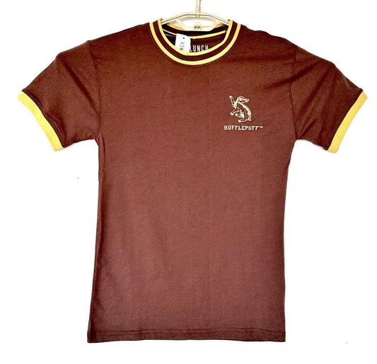 Harry Potter Box Lunch Hufflepuff Contrast Ringer Tee Men’s Size M New With Tags