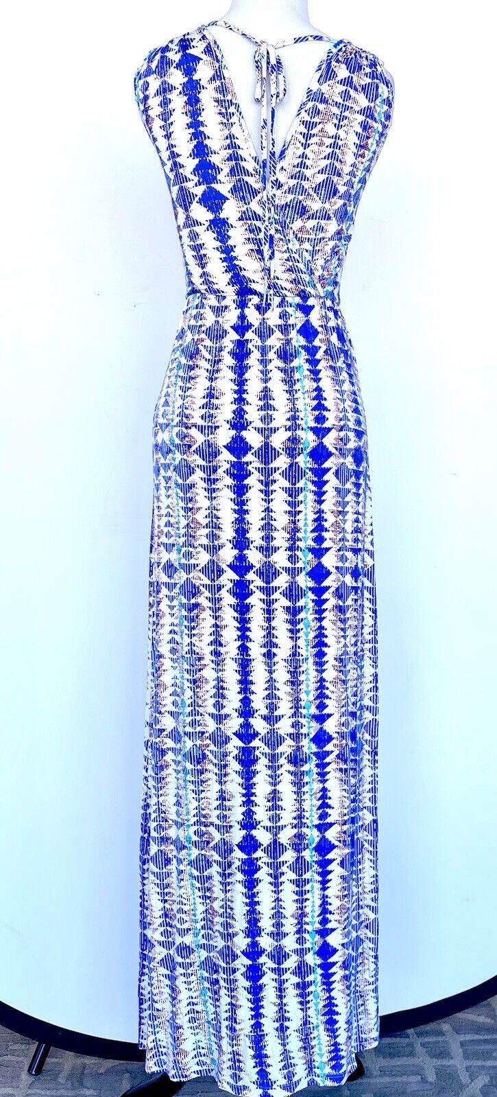 Renee C Boho Print Stretch Maxi Dress XSmall Price $49