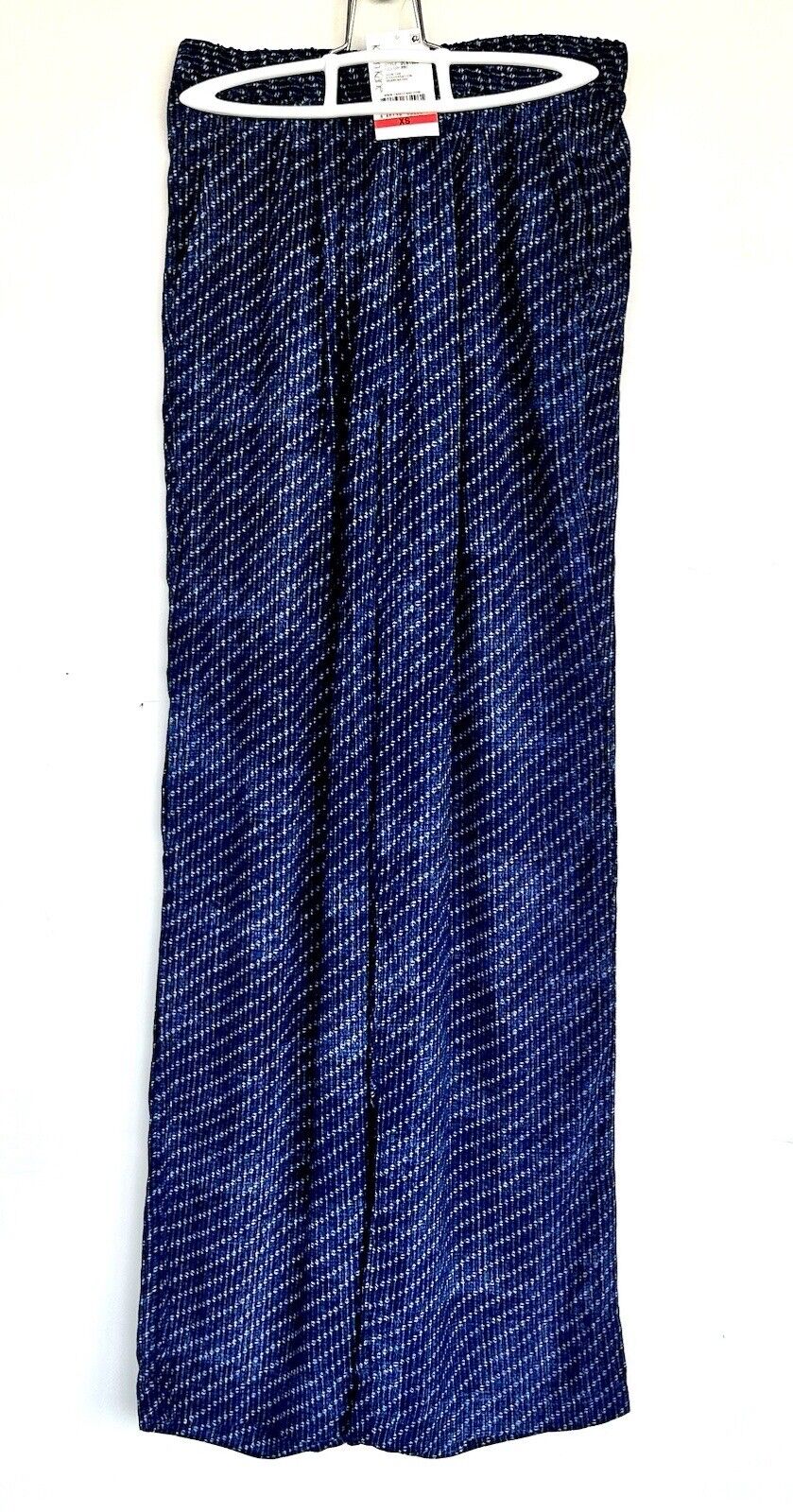 Karen Kane Navy Stripe Elastic Waist Pants XS Retail $128 Price $44 NWT