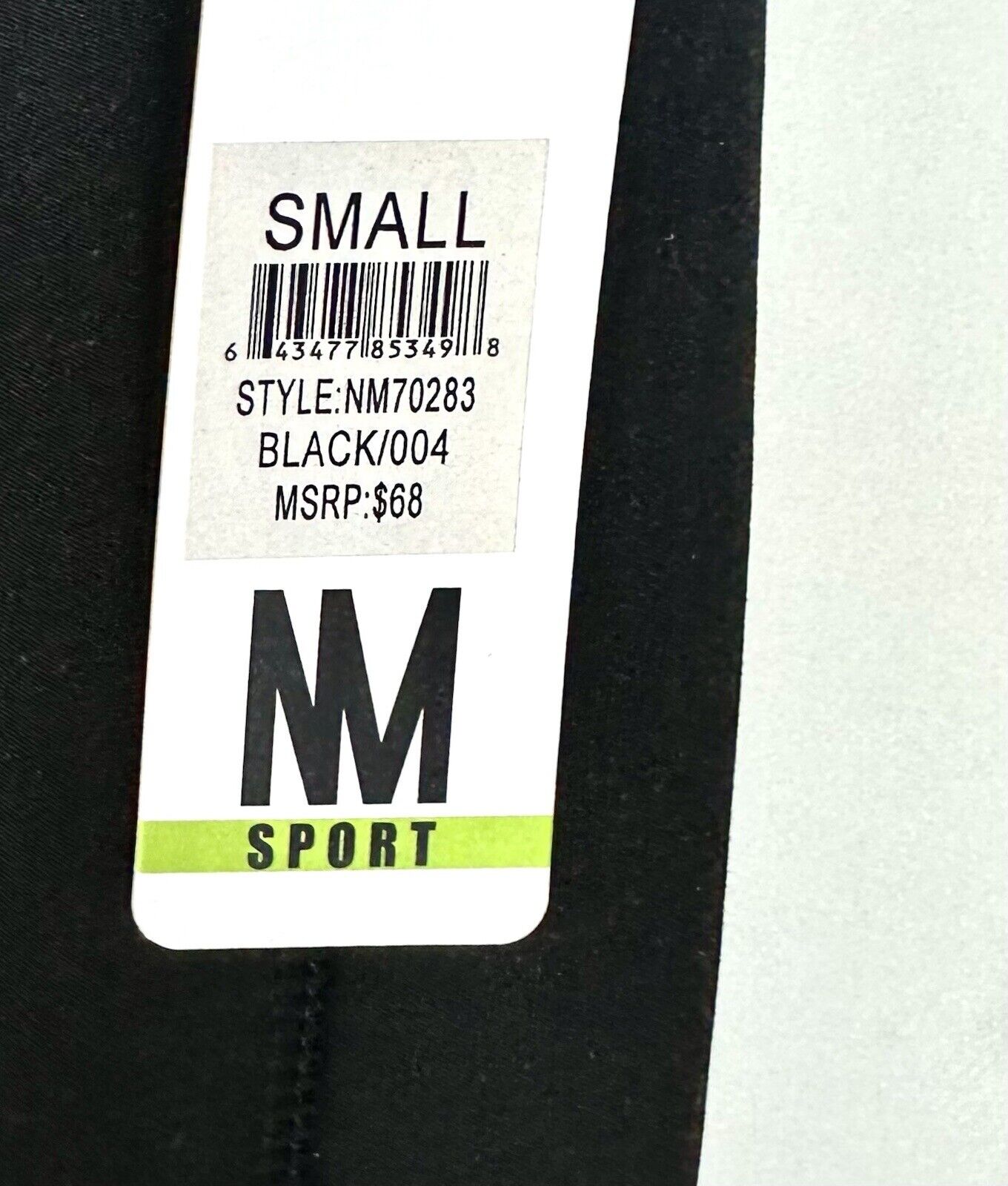 Women’s NICOLE MILLER SPORT Leggings Black Media pocket leggings Retail $68 S