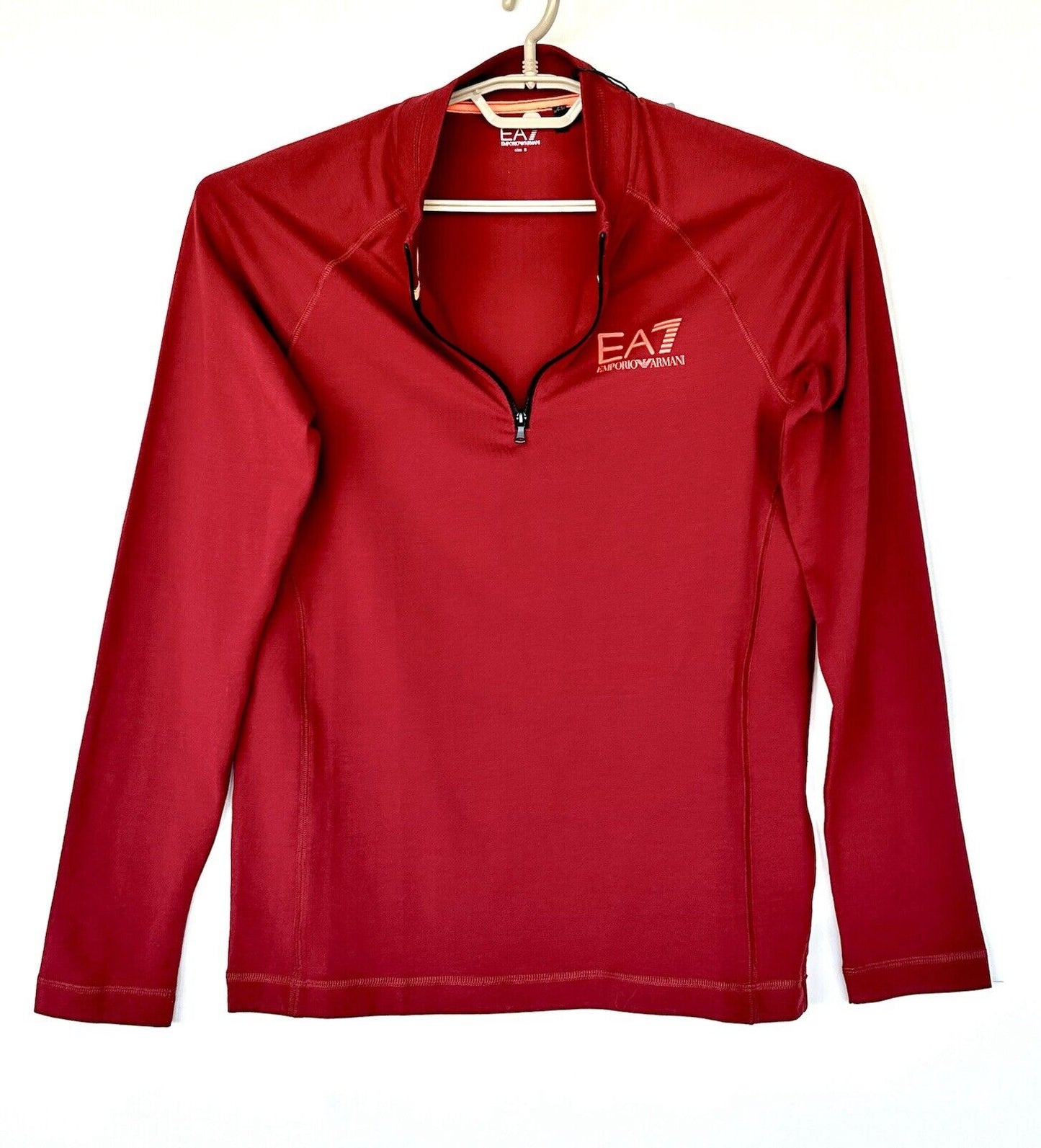 Emporio Armani Long Sleeve Men Zip Top EA7 Retail $125 Small