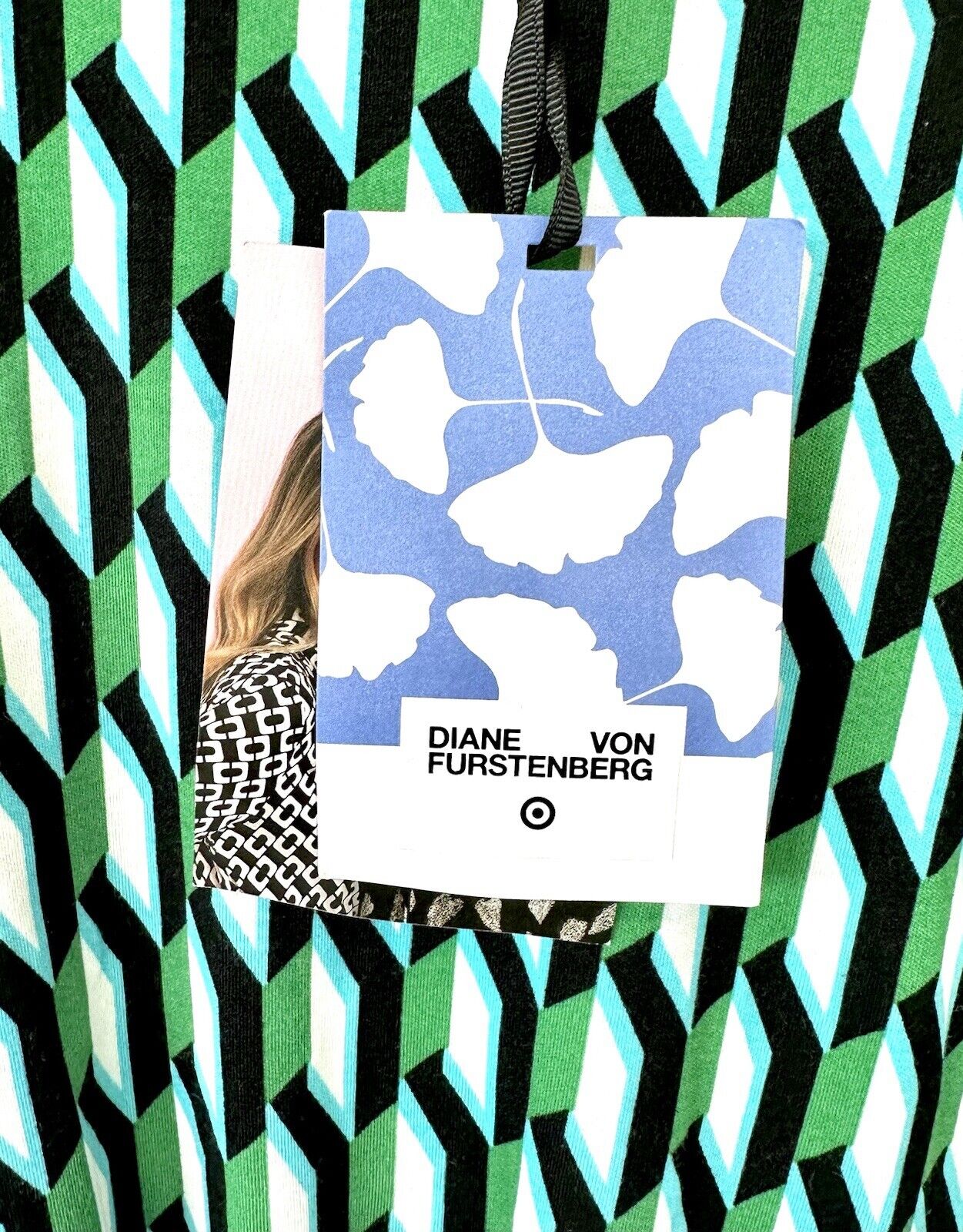 Diane von Furstenberg DVF Target Limited Edition Wrap Arrow Green Dress 2X NWT