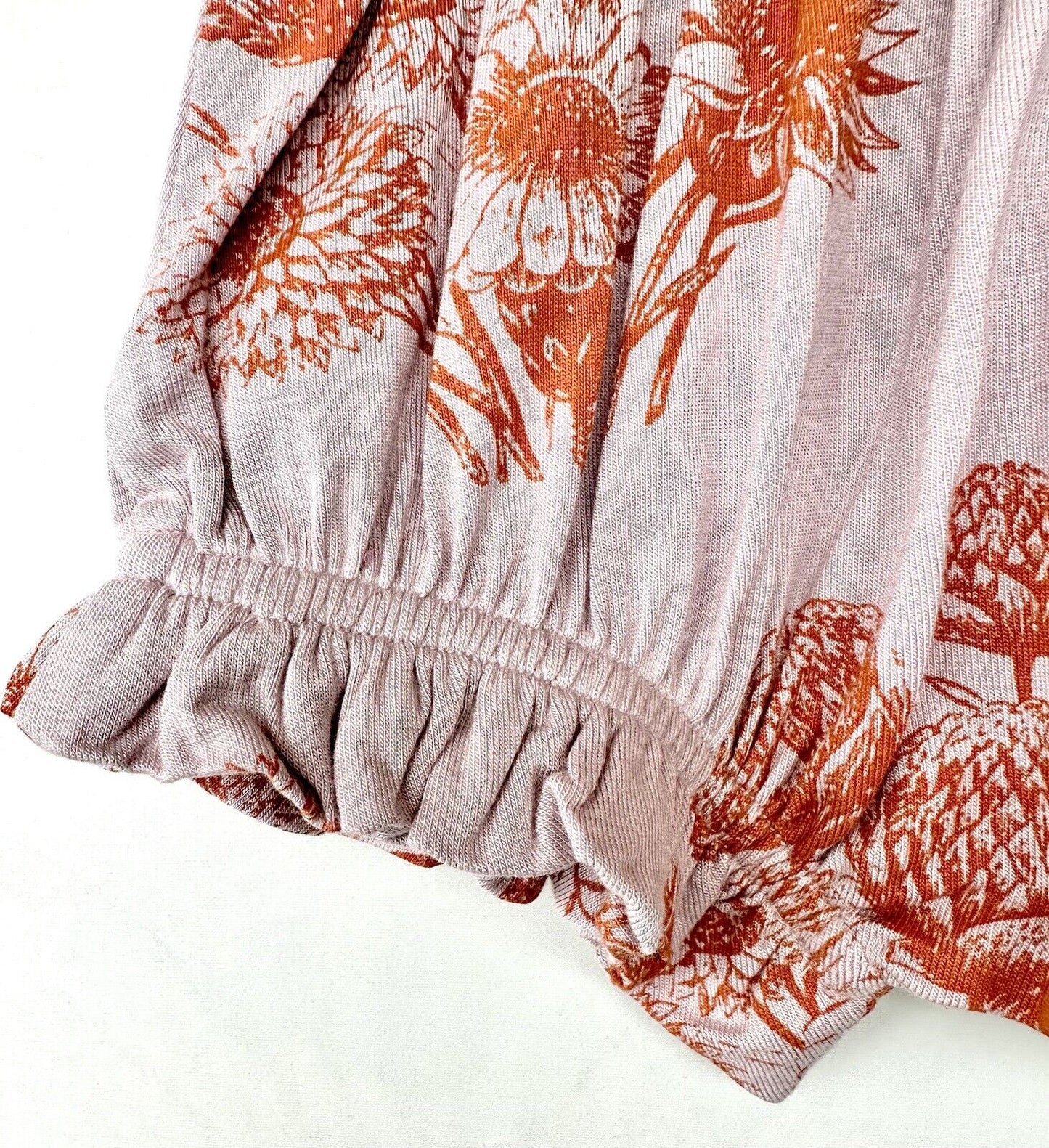 Kate Quinn Smocked Waist Bloomer Dahlia Design In Soft Bamboo  Size 3-6M